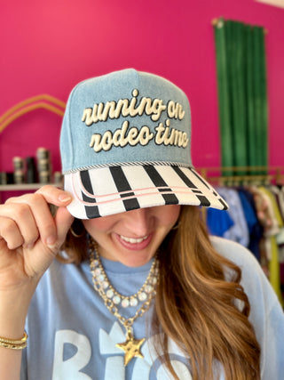 Running on Rodeo Time Baseball Hat