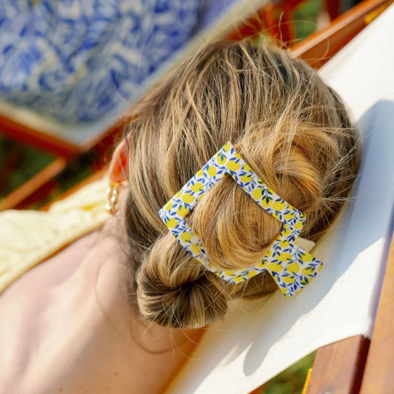 Limoncello Large Flat Square Teleties Clip