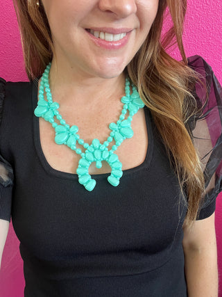 Stardust Mint Night Bloom Necklace