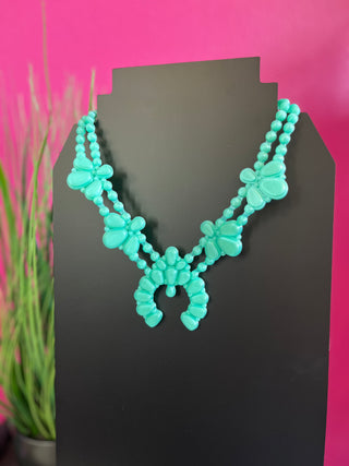 Stardust Mint Night Bloom Necklace