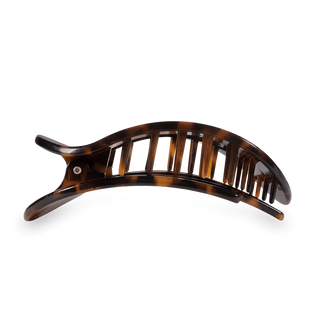 Tortoise Large Flat Round Teleties Clip