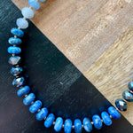Blue & Turq Tone Stone Necklace