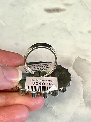 Hada Collection Authentic Turquoise Circle Ring