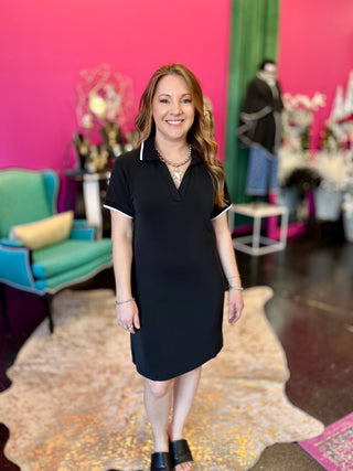 Whitney Black Essential Dress