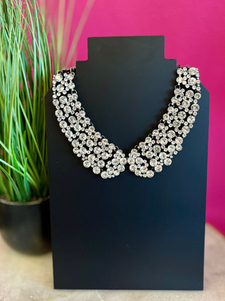 Clear Crystals Bling Collar Necklace
