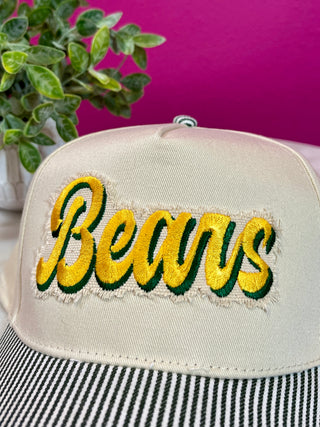 Bears Green Striped Baseball Hat