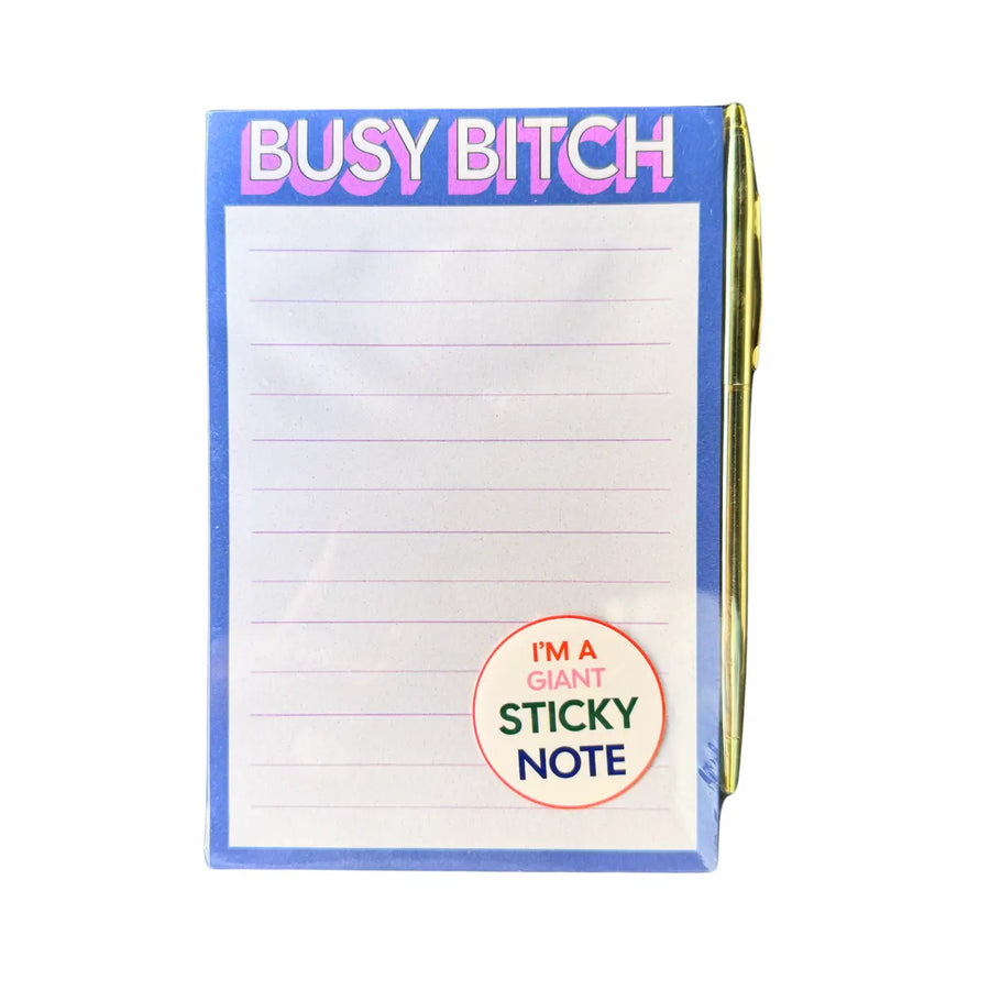 Busy Bitch Sticky Notepad
