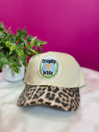 Trophy Wife Leopard Baseball Hat