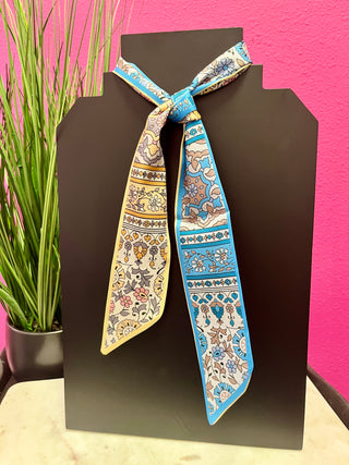 Blue & Yellow Floral  Twilly