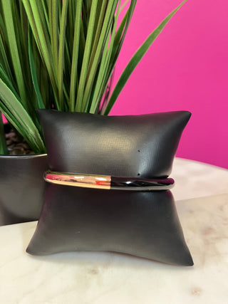 Black & Gold Color Block Bangle