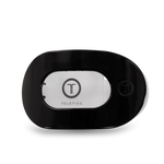 Jet Black Large Flat Round Teleties Clip
