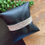 Silver Tiny Bead 5S Bracelet Set