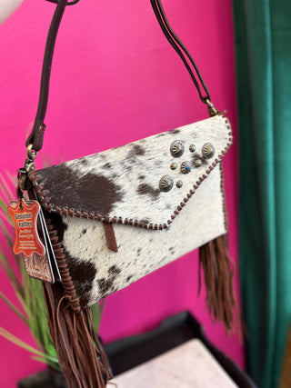 Fannin Cowhide Envelope Purse