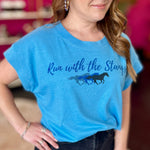 Run with the Stangs Vintage Tee