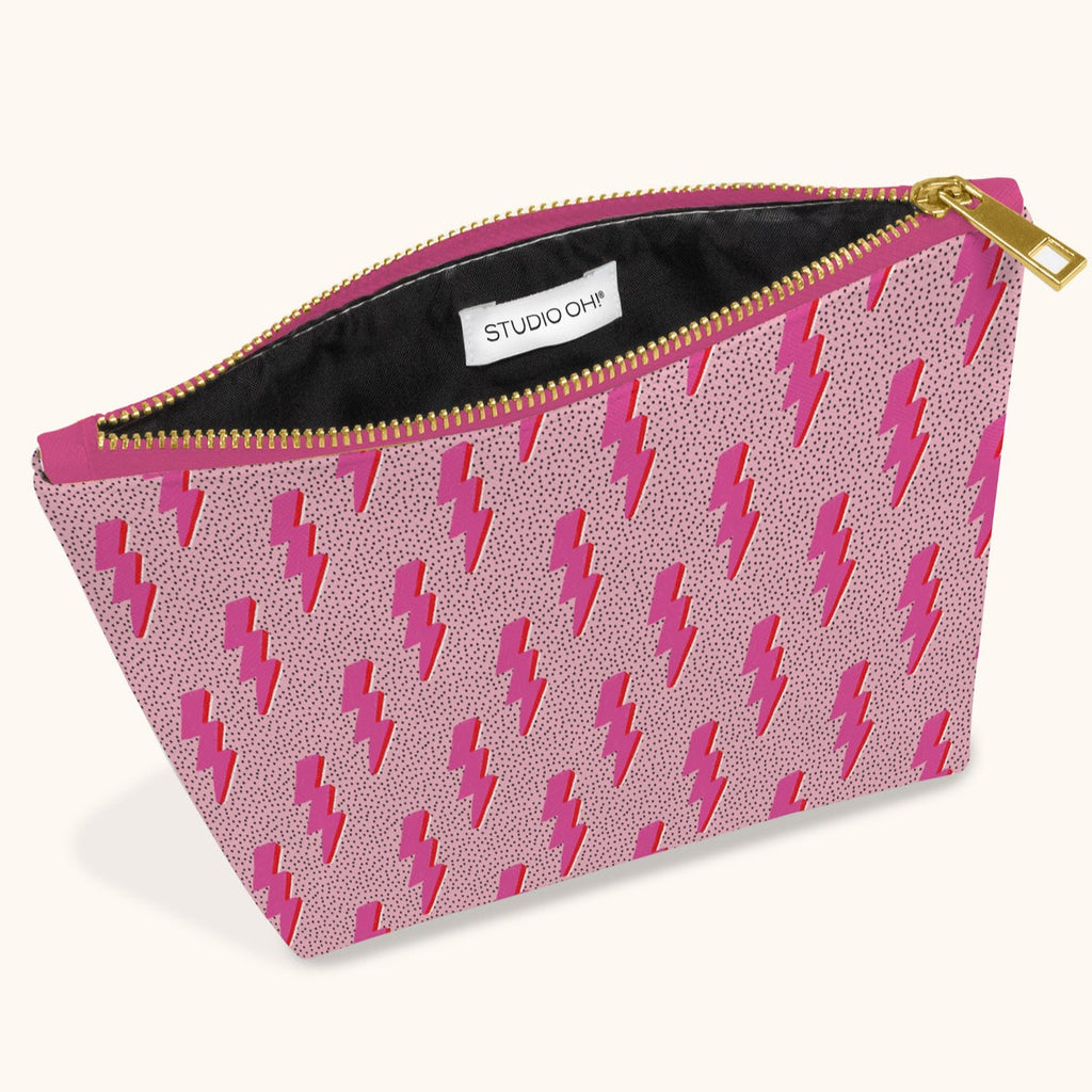 Charged Up Clutch Cosmetic Pouch