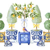 Chinoiserie Trinket Tray Insert Set-4