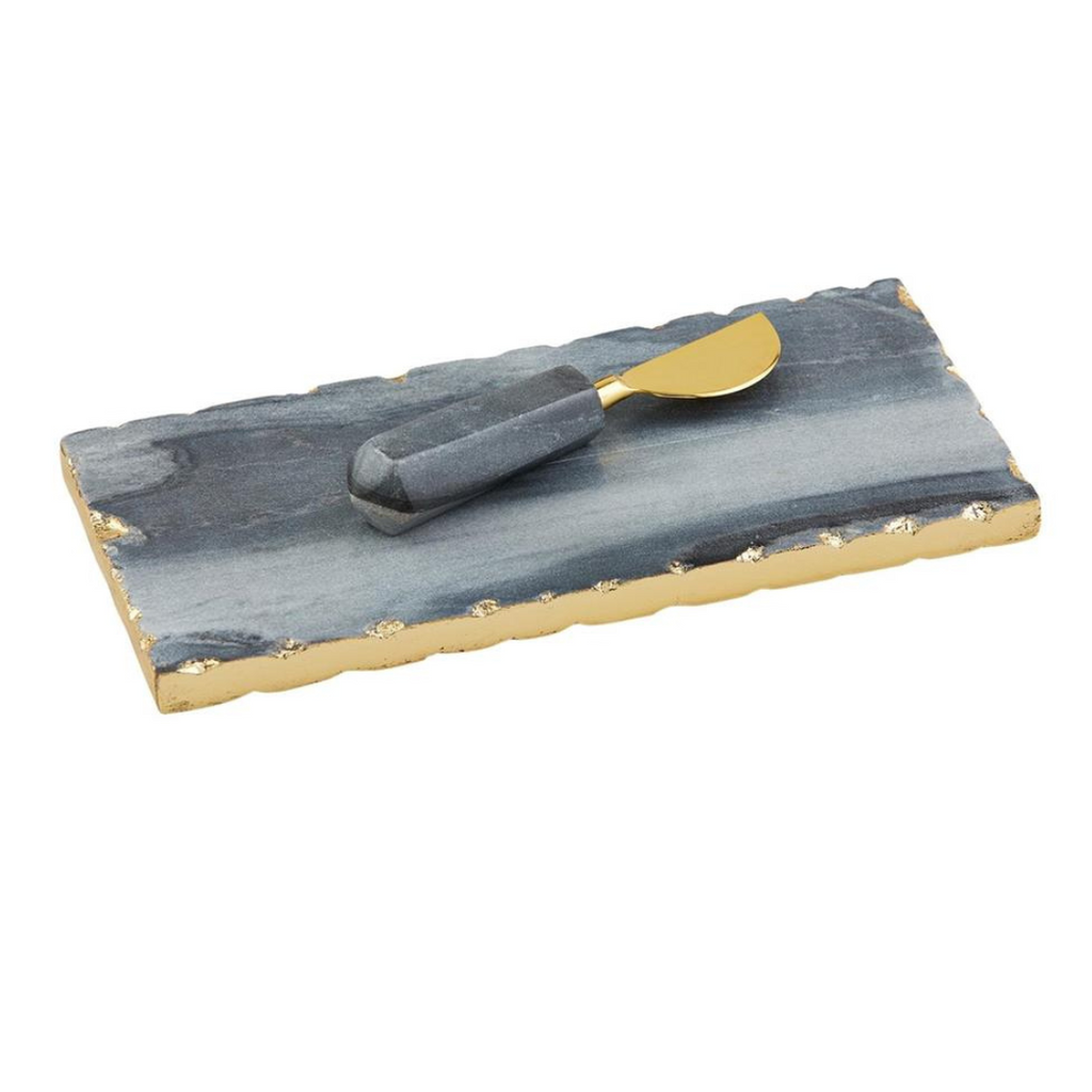 Gray Marble Everything Plate Set