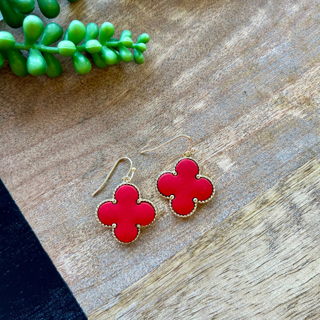 Red Clover Earrings