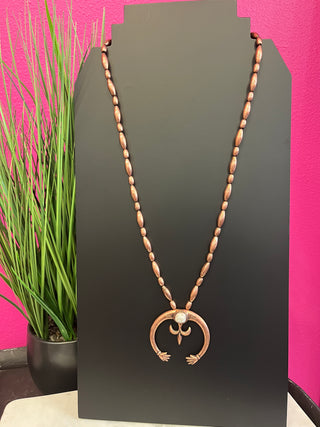 Bronze Long Squash Necklace