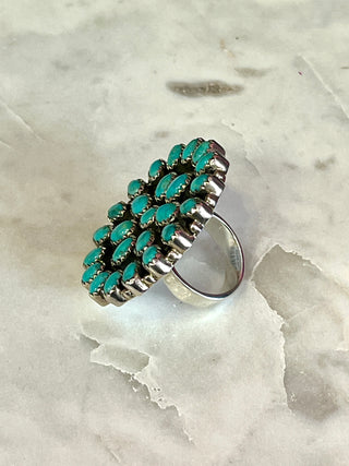 Hada Collection Authentic Turquoise Circle Ring