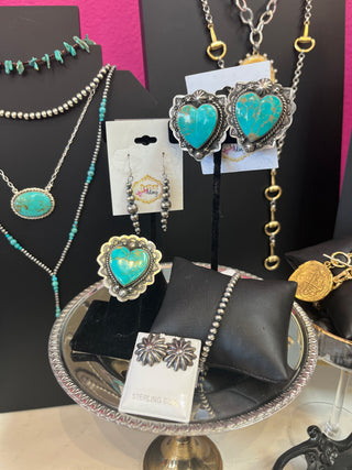 Authentic Turquoise Heart Ring