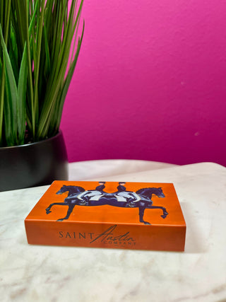 Orange Vintage Rider Matchbox