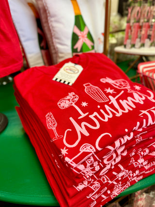 Christmas Spirits Red Tee