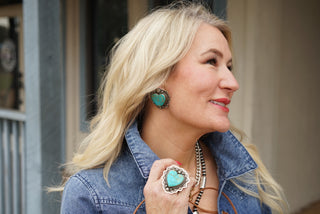Authentic Turquoise Heart Ring