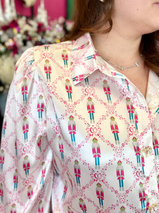 Caroline Nutcracker Satin Top