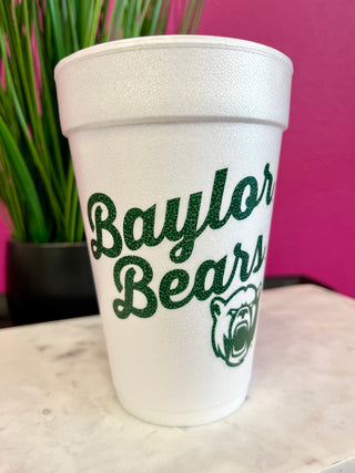 Baylor Bears Mirror Styrofoam Cups