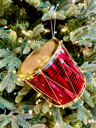 Small Red Drum Ornament