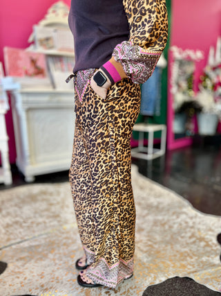 Leopard Loving Wide Leg Pants