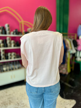 Loveliest Butterfly Light Pink Tank