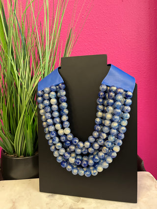 Royal Ball 7 Strand Cascading Necklace