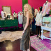 Ellison Brown Leopard Strapless Dress