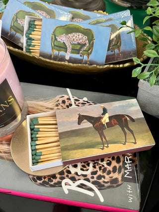 English Polo Horse Matchbox