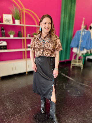 Split Decision Black Skirt