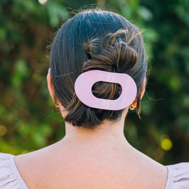 Springtime Sprakle Large Flat Round Teleties Clip