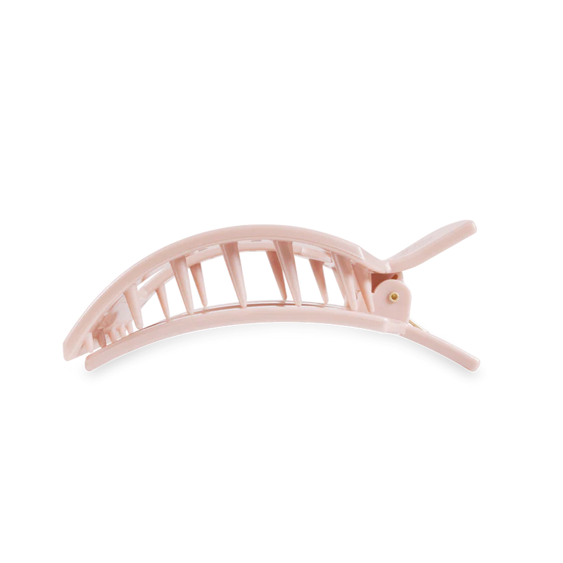 Pearly Pink Large Flat Square Teleties Clip