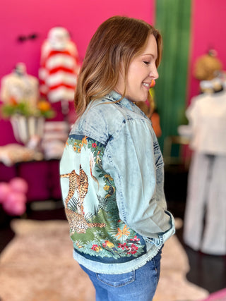 Welcome to the Jungle Denim Scarf Shajacket