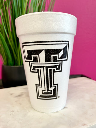TX Tech Wreckem Styrofoam Cups