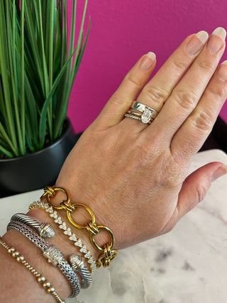 Tila 18K Gold Bold Chain Bracelet - Water Resistant
