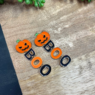 Pumpkin Boo Dangle Earrings