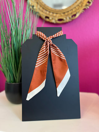 Burnt Orange Striped Twilly