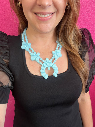 Denim Dreams Night Bloom Necklace