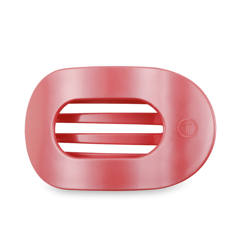 Calming Coral Large Flat Round Teleties Clip