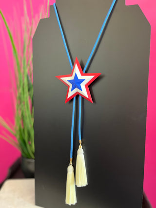 Firecracker Star Boho Necklace