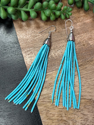Authentic Turquiose Tassel Earring
