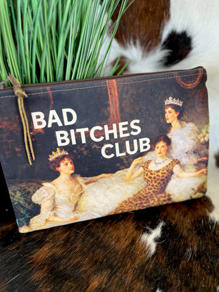Bad Bitches Club Bling Large Pouch