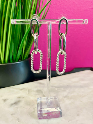 Silver 3Link Earrings